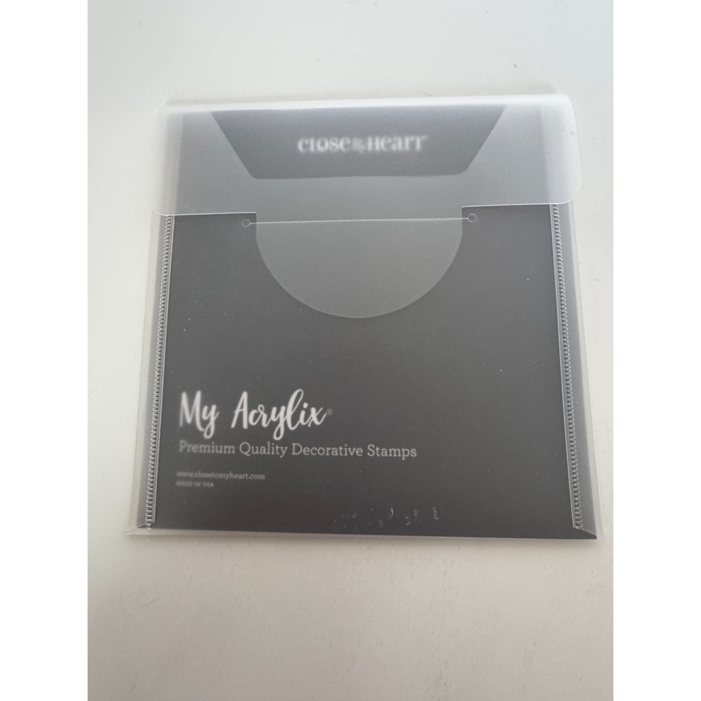 CTMH My Acrylix Acrylic Stamp Set Stronger Together Inspirational Words Support