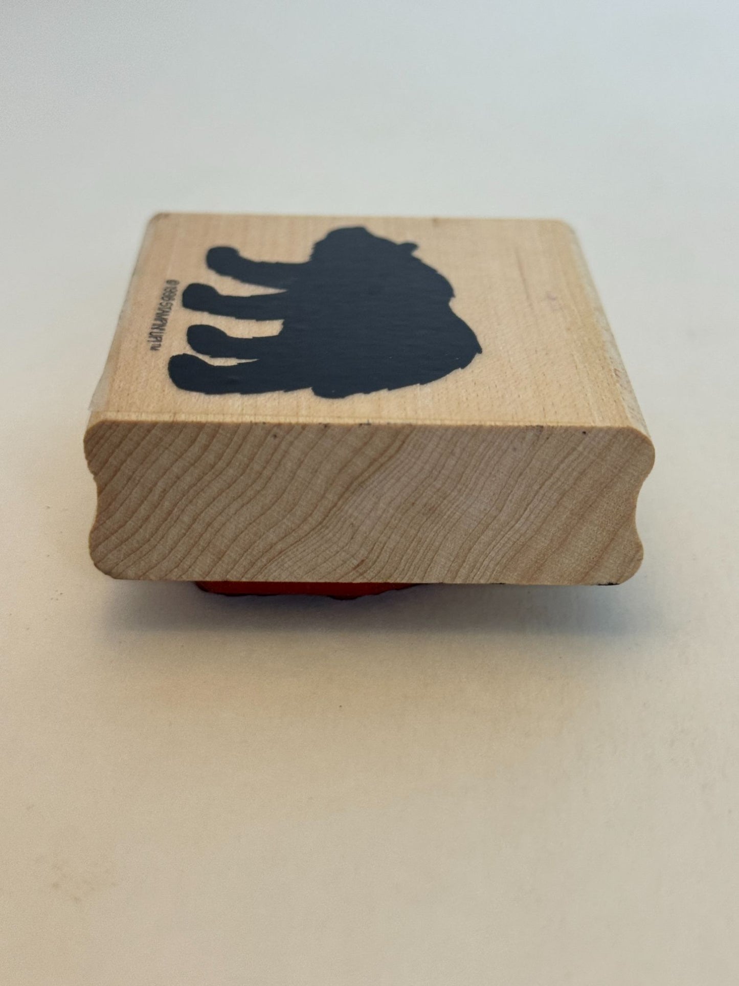 Stampin Up Wood Rubber Stamp Bear Silhouette Nature Alaska Outdoors Animal