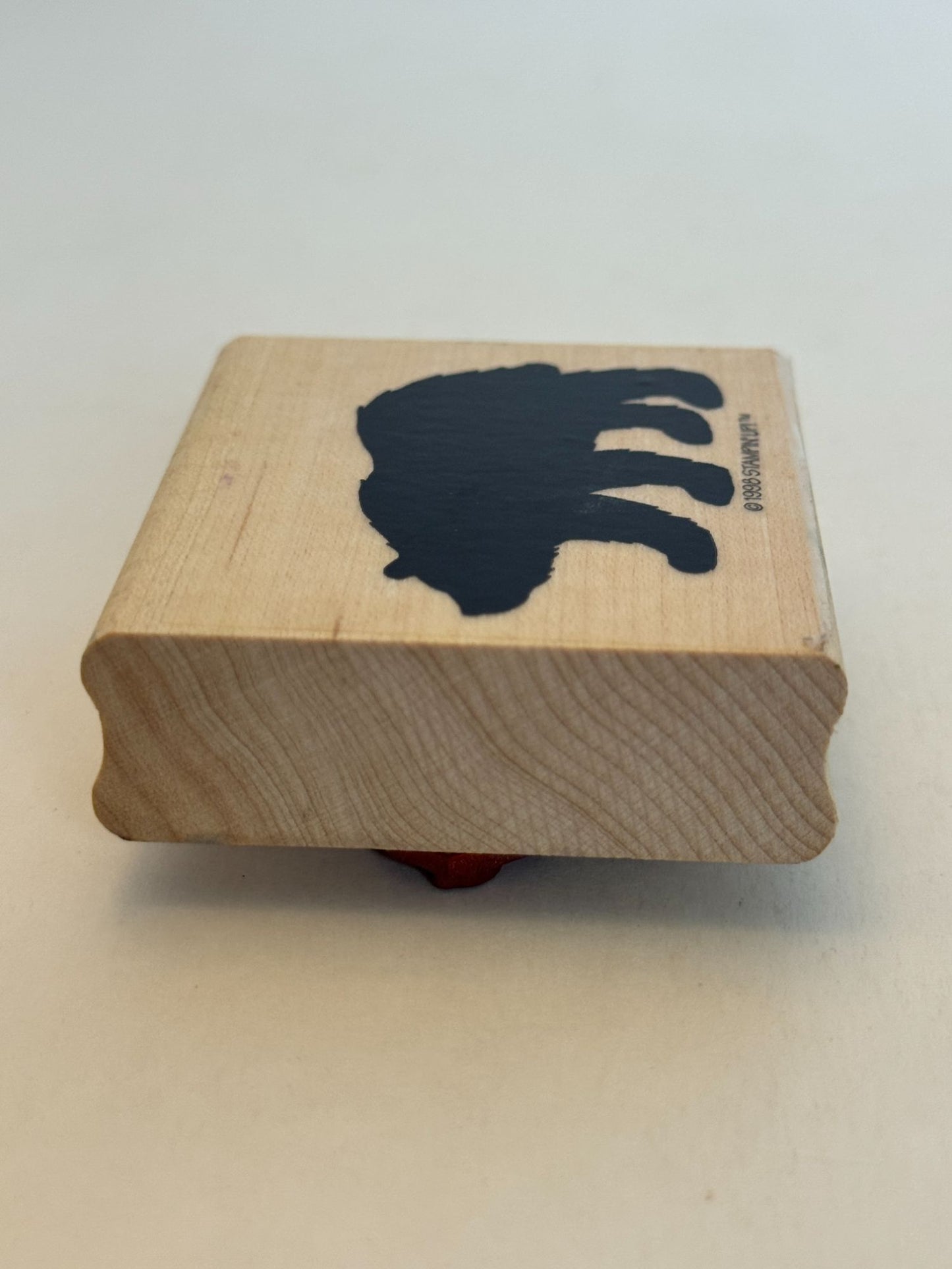 Stampin Up Wood Rubber Stamp Bear Silhouette Nature Alaska Outdoors Animal