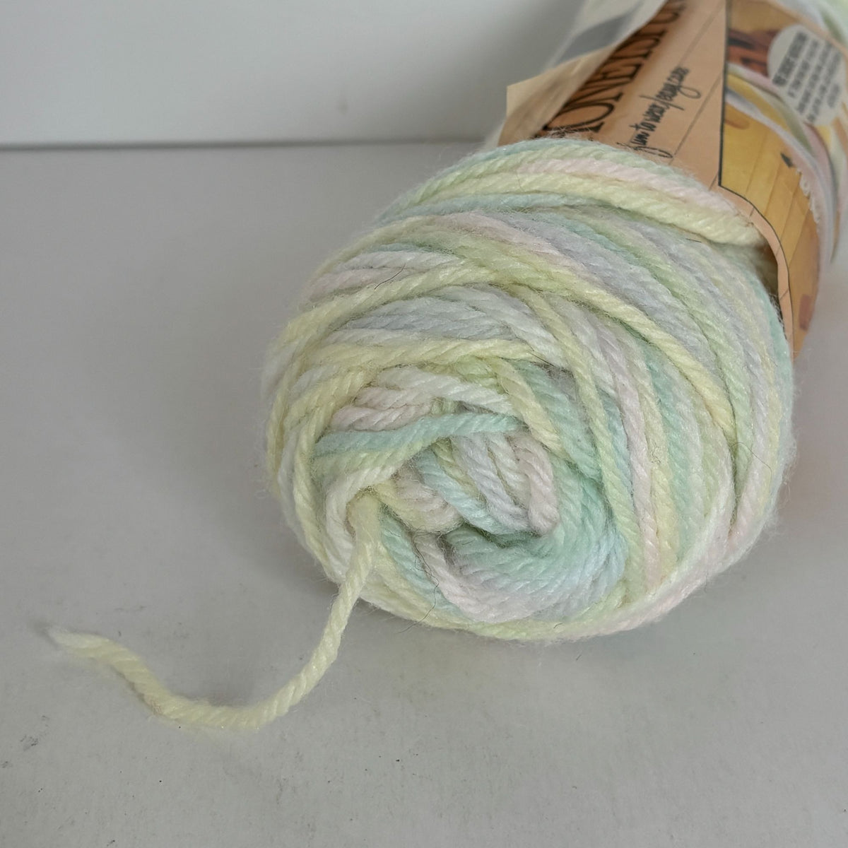 Caron Honeyspun Yarn Pastels Variegated Soft Acrylic Vintage Baby Crochet Knitting Skein