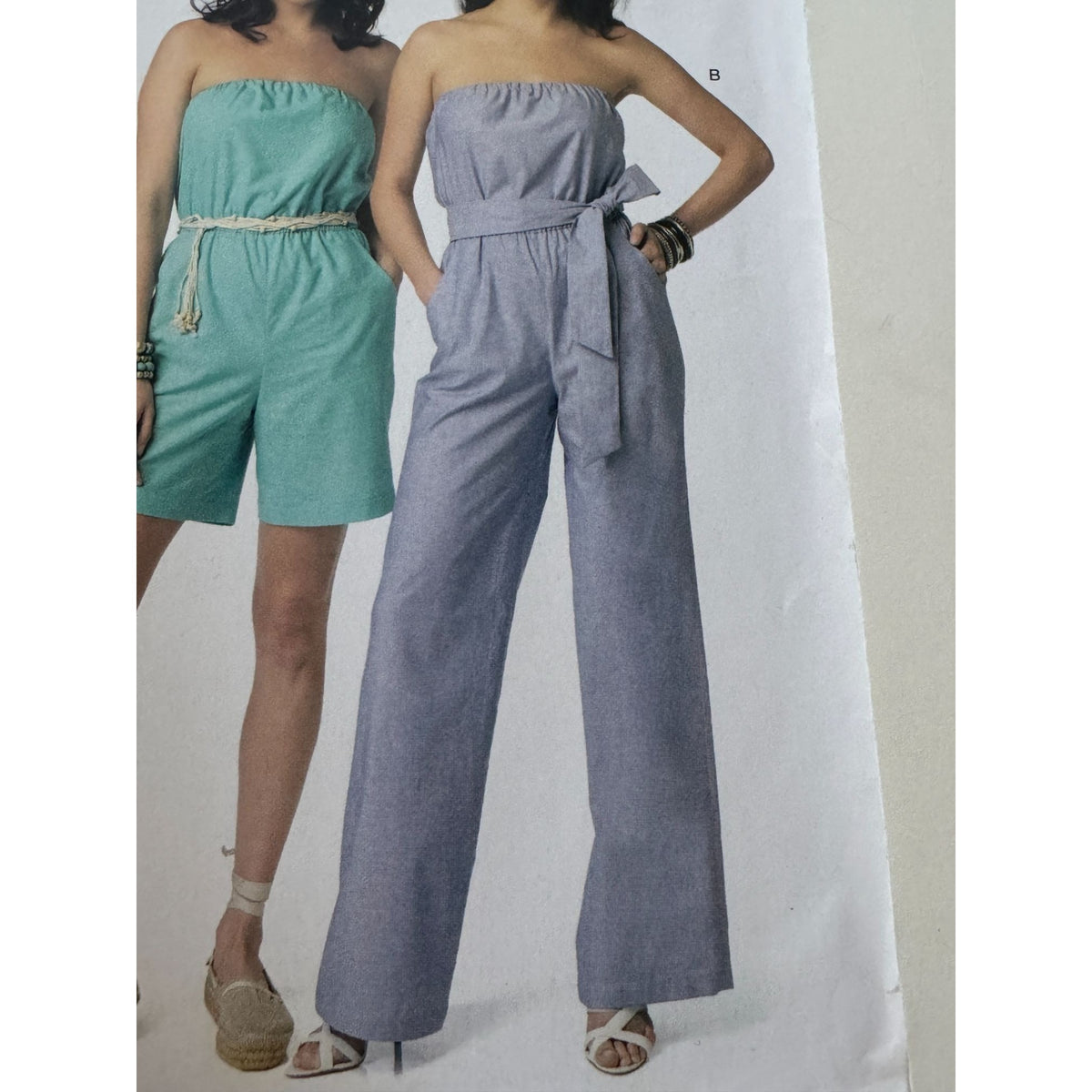 Butterick Sewing Pattern B6010 Jumpsuit In Two Lengths with Sash Size 4-20 Uncut
