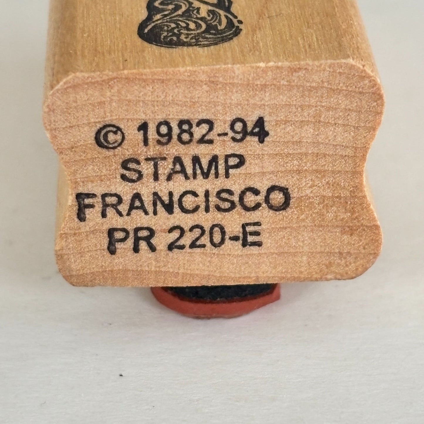 Stamp Francisco Rubber Stamp Ornate Spoon Antique Silverware Menu Place Setting Recipe Cardmaking