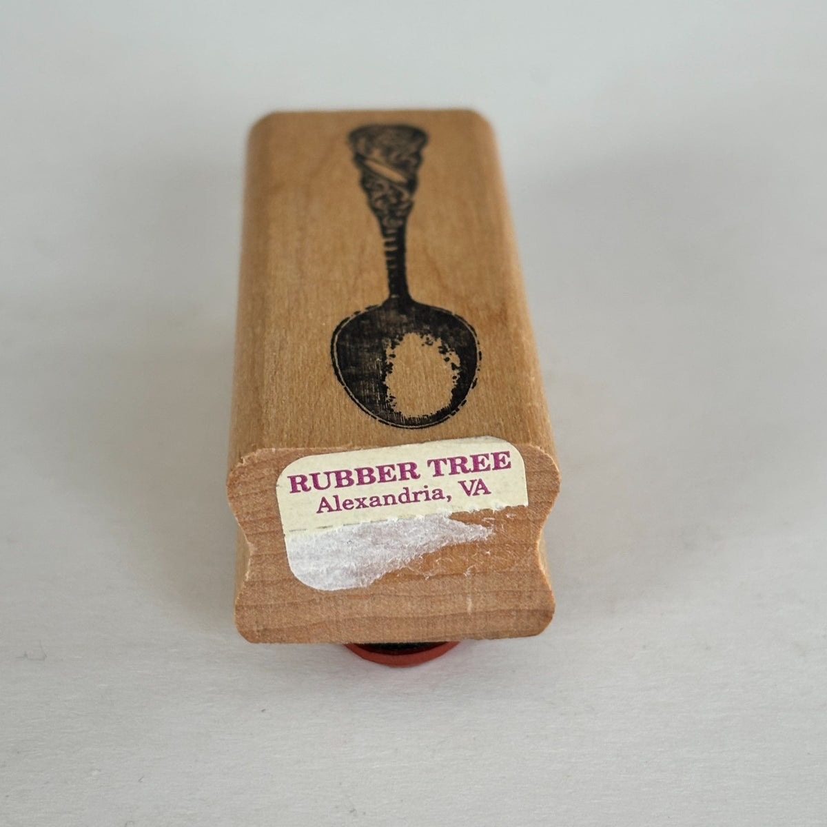 Stamp Francisco Rubber Stamp Ornate Spoon Antique Silverware Menu Place Setting Recipe Cardmaking
