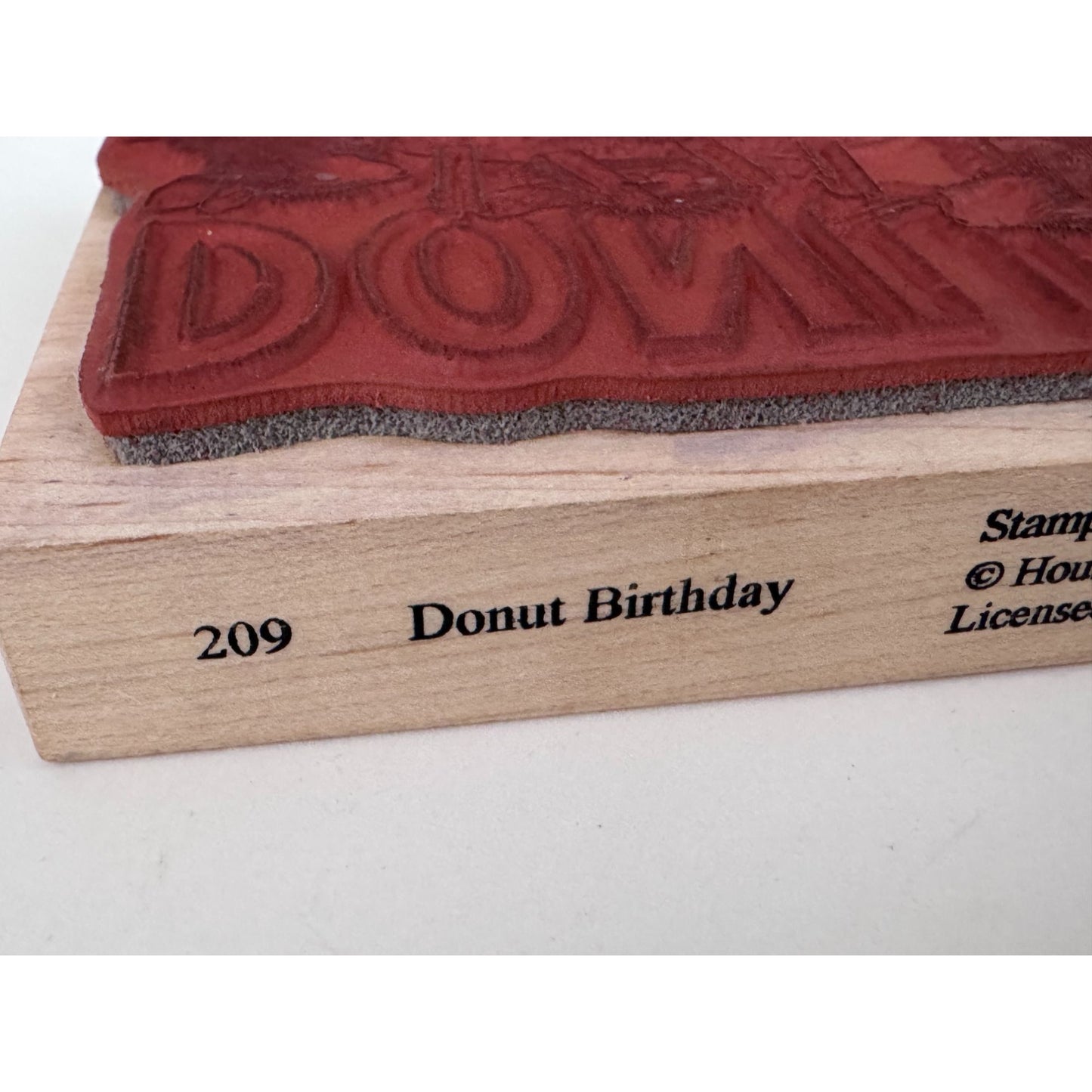 House Mouse Rubber Stamp Donut Birthday Cardmaking Donut Baking Mice Stampa Rosa Craft