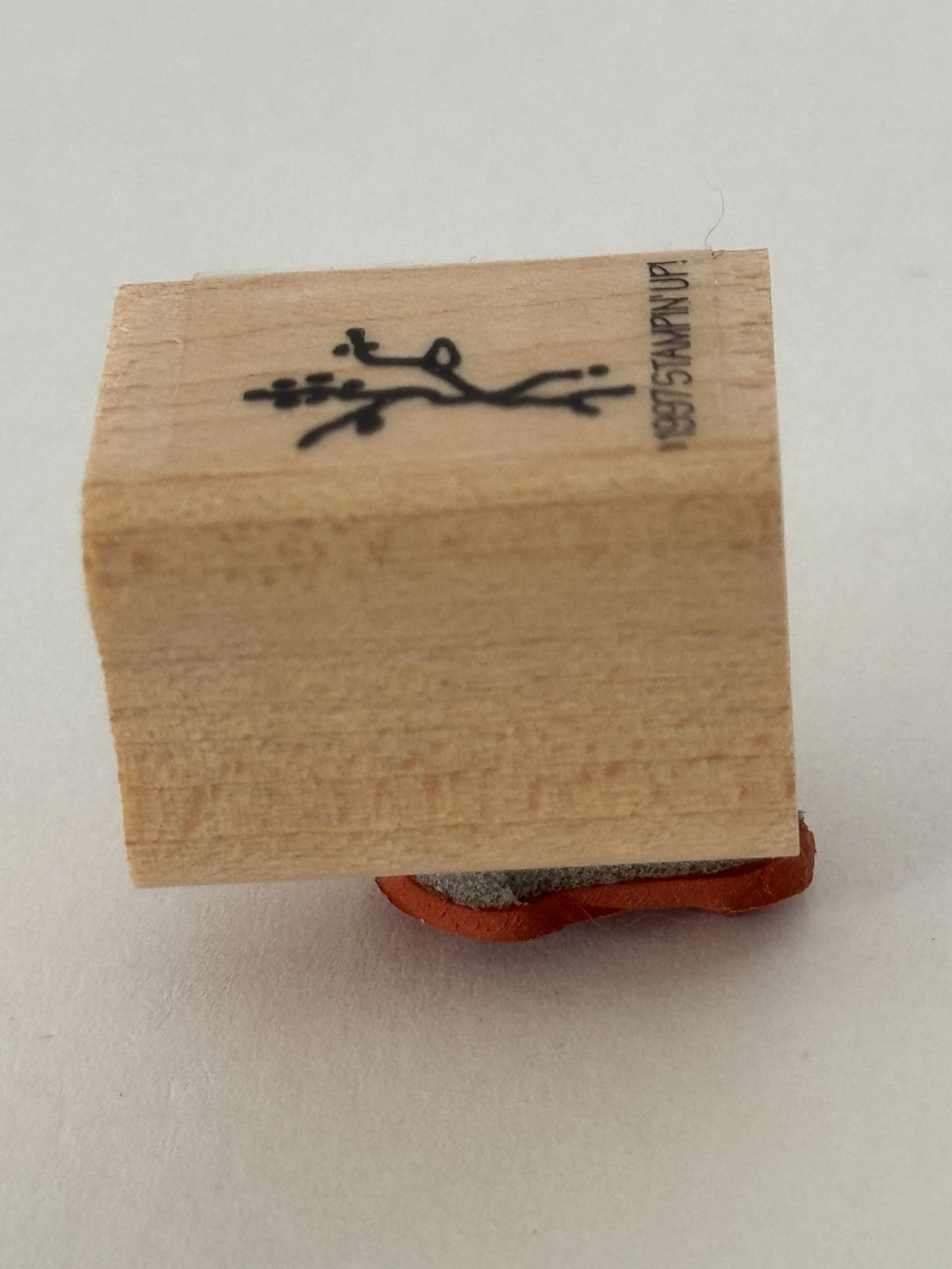 Stampin Up Rubber Stamp Tiny Twig Branch Plant Nature Outdoors Scene Maker Wood