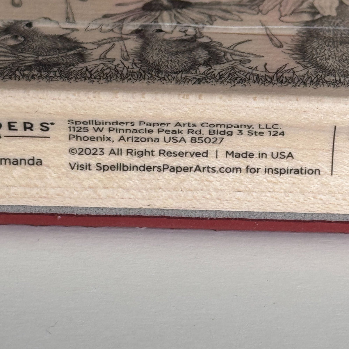 House Mouse Rubber Stamp Spring Rain Mice Flowers Umbrella Funny Spellbinders Card Making Craft