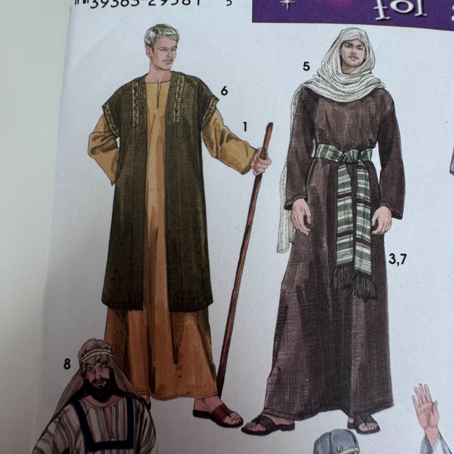 Simplicity Sewing Pattern 4213 Biblical Costume Roman Soldier Toga Jesus Christian Uncut Adult Bible Story