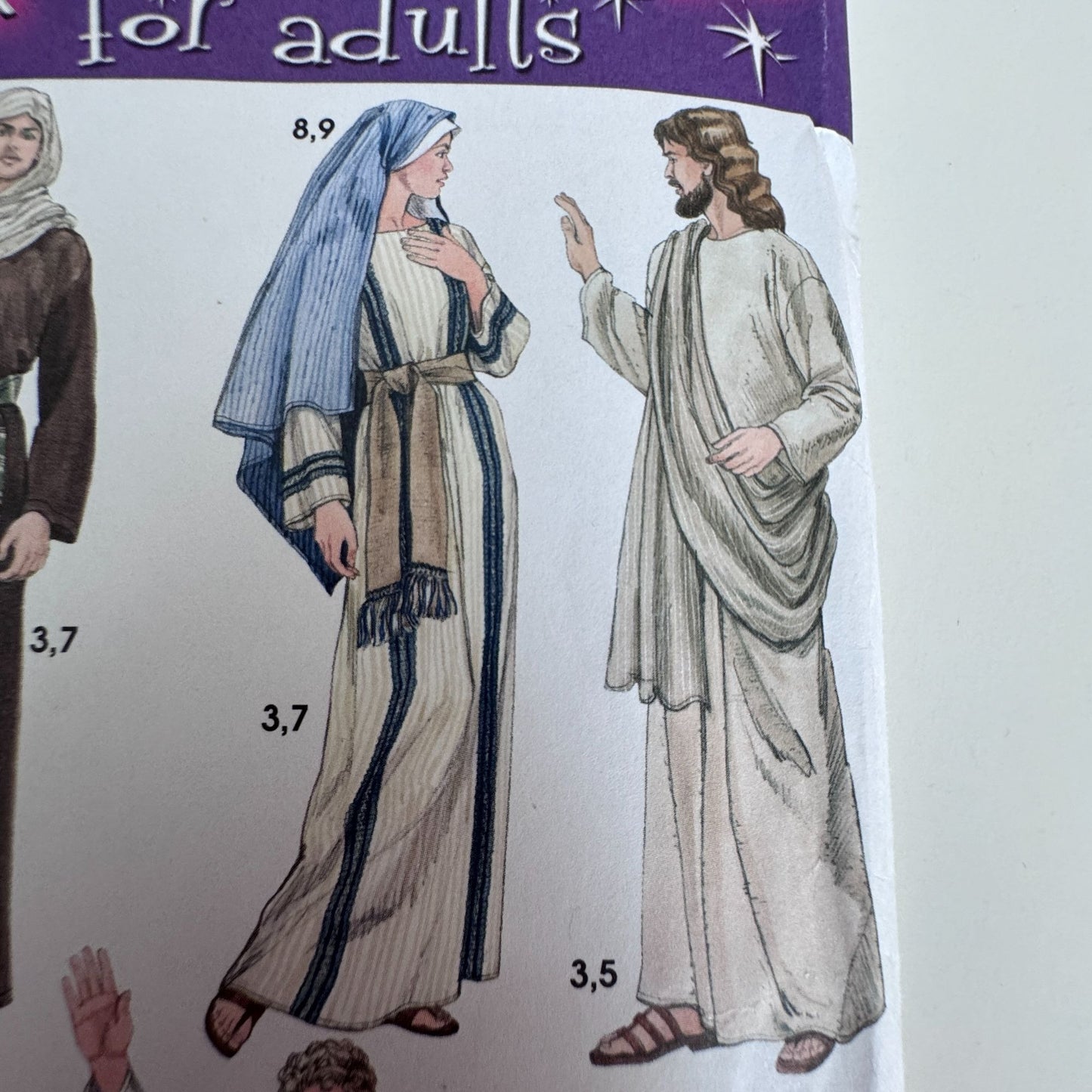 Simplicity Sewing Pattern 4213 Biblical Costume Roman Soldier Toga Jesus Christian Uncut Adult Bible Story