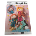 Simplicity Sewing Pattern R12183 Soft Doll and Doll Clothing Toddler Play UC 18"