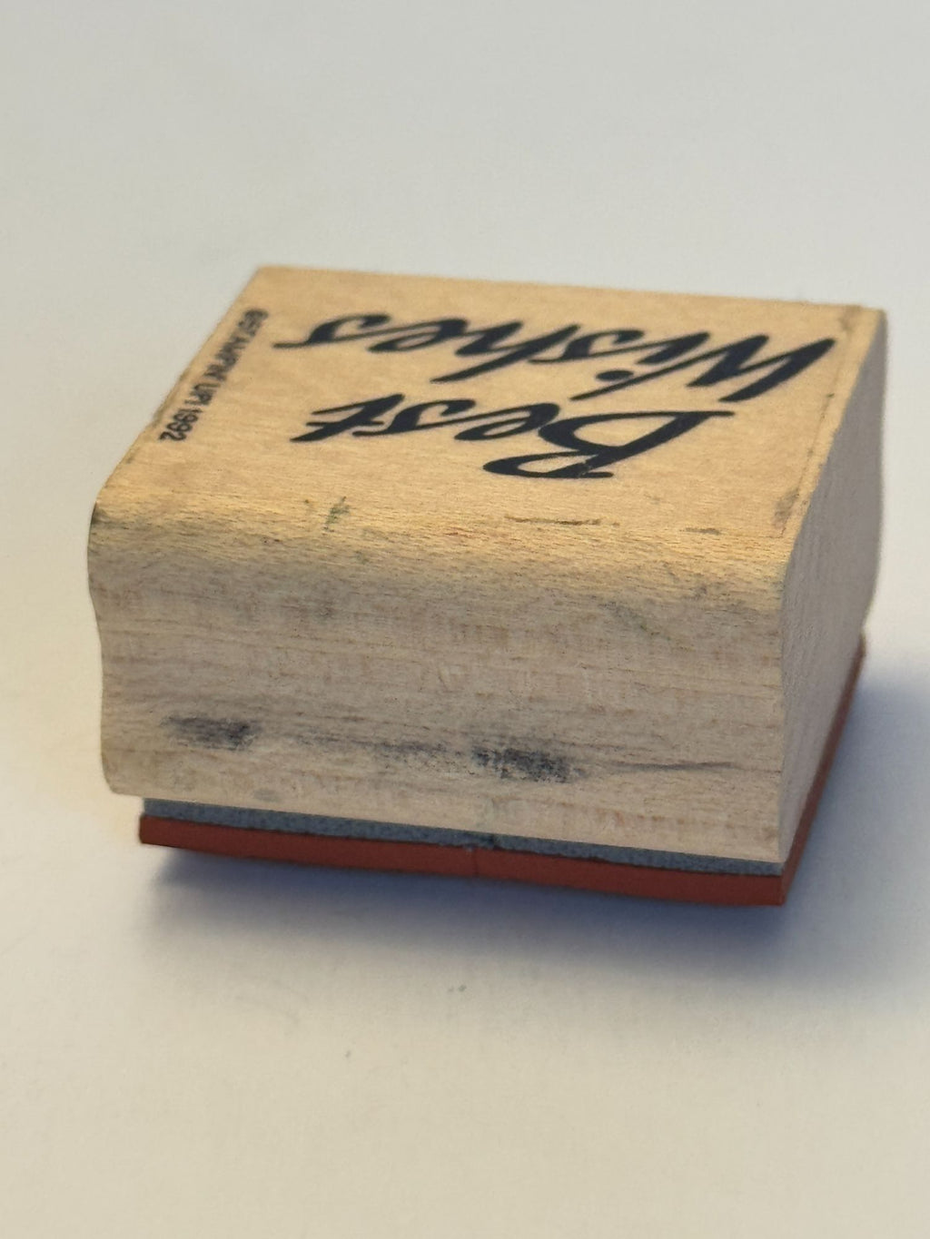 Stampin Up Rubber Stamp Best Wishes Card Making Words Sentiment Good Luck Friend