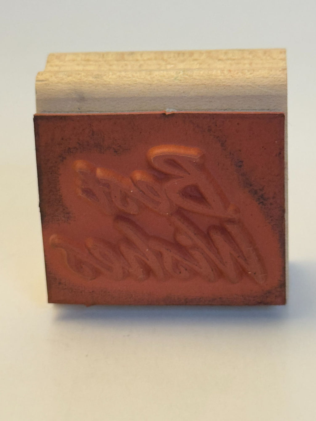 Stampin Up Rubber Stamp Best Wishes Card Making Words Sentiment Good Luck Friend