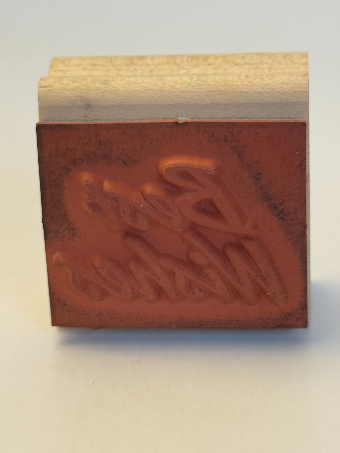 Stampin Up Rubber Stamp Best Wishes Card Making Words Sentiment Good Luck Friend