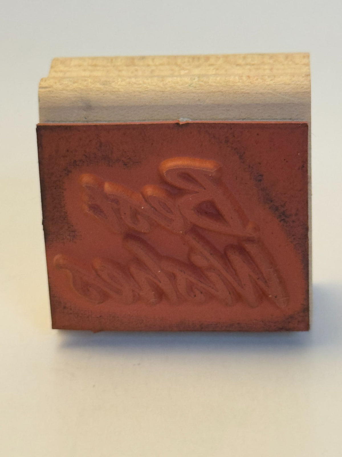 Stampin Up Rubber Stamp Best Wishes Card Making Words Sentiment Good Luck Friend