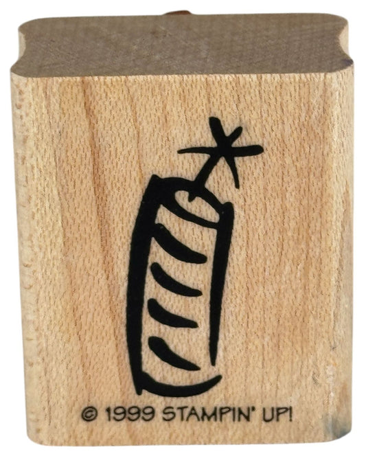 Stampin Up Rubber Stamp Birthday Candle Firework Dynamite Firecracker Patriotic