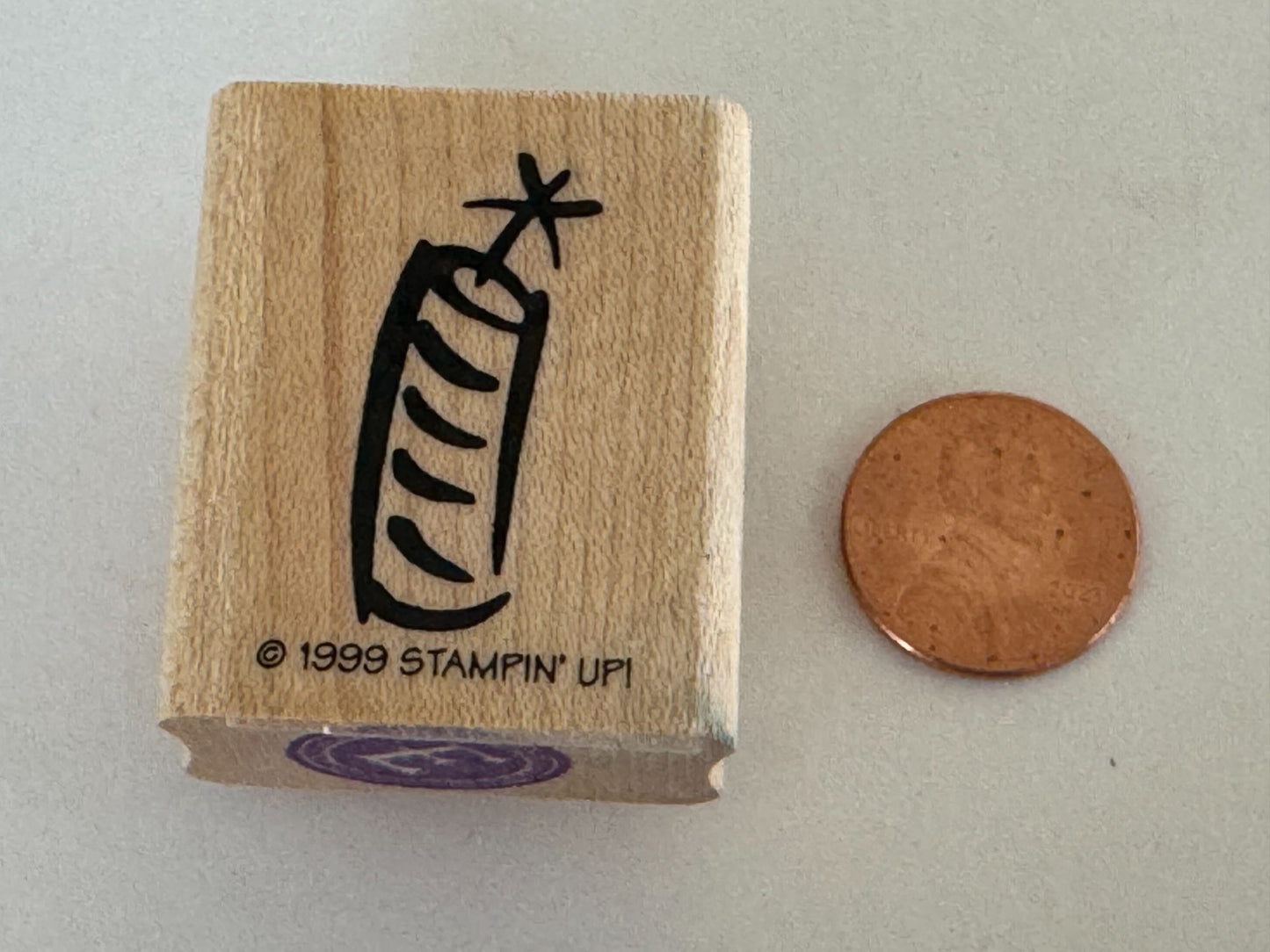 Stampin Up Rubber Stamp Birthday Candle Firework Dynamite Firecracker Patriotic