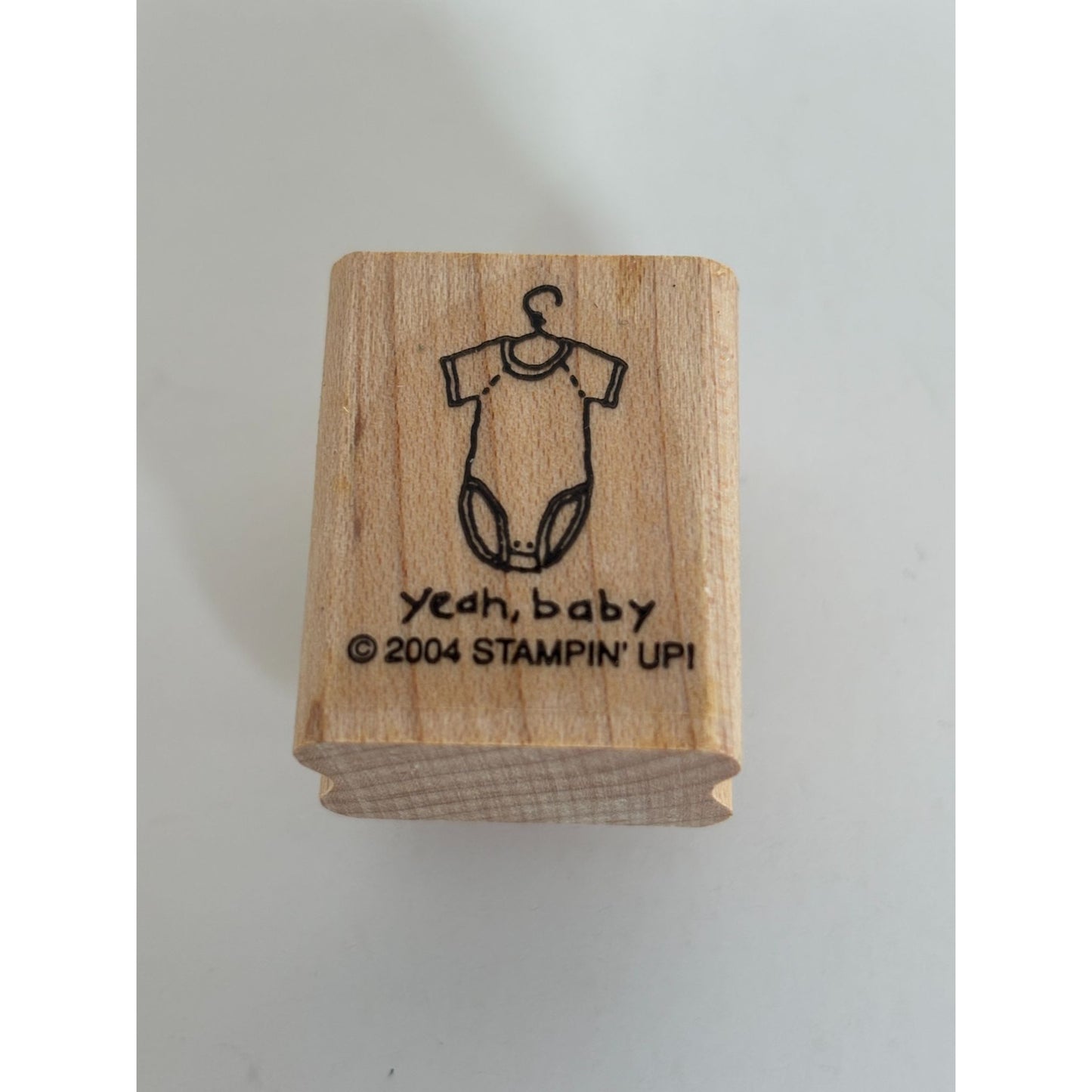 Stampin Up Rubber Stamp Yeah Baby Shower Invitation Card Making Romper Clothing