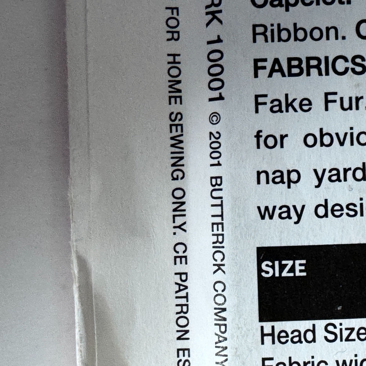 Vogue Sewing Pattern V641 Hat Collar Stole Cape Capelet Faux Fur Accessories Uncut Winter