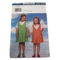 Butterick Sewing Pattern 5445 Girls Jumper and Top A-Line Loose-Fitting 6 7 8 UC