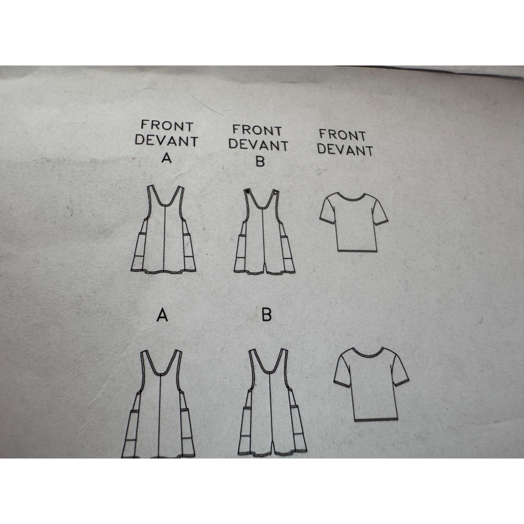 Butterick Sewing Pattern 5445 Girls Jumper and Top A-Line Loose-Fitting 6 7 8 UC