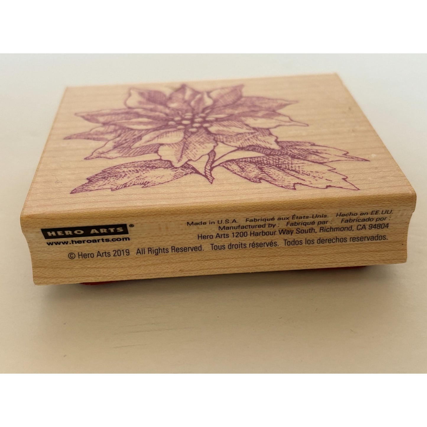 Hero Arts Rubber Stamp From The Vault Poinsettia Christmas Card Making Holidays