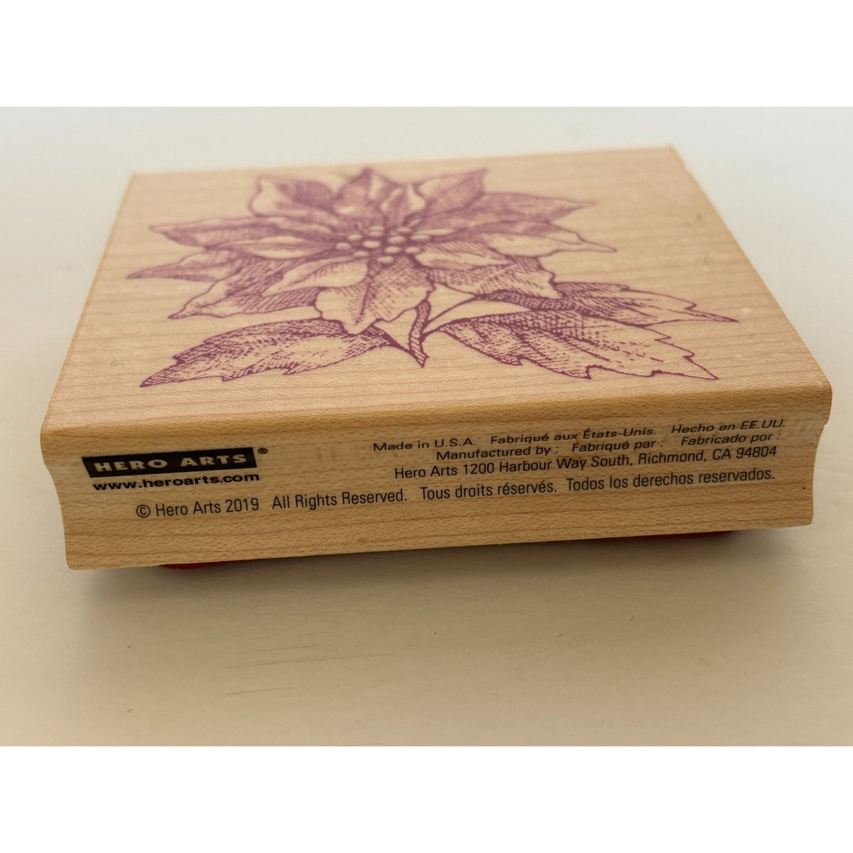 Hero Arts Rubber Stamp From The Vault Poinsettia Christmas Card Making Holidays