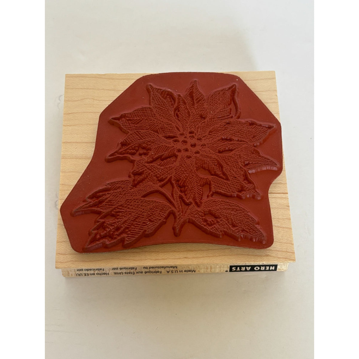 Hero Arts Rubber Stamp From The Vault Poinsettia Christmas Card Making Holidays