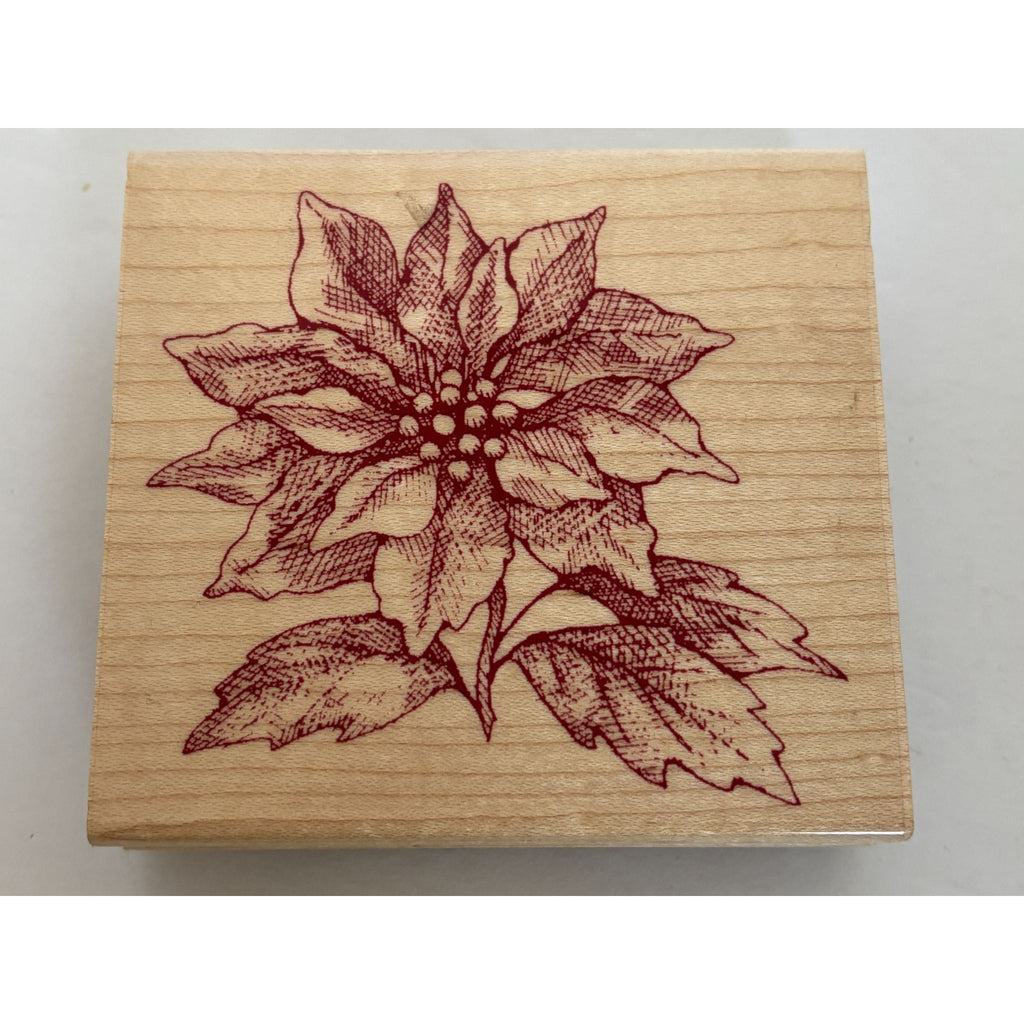Hero Arts Rubber Stamp From The Vault Poinsettia Christmas Card Making Holidays