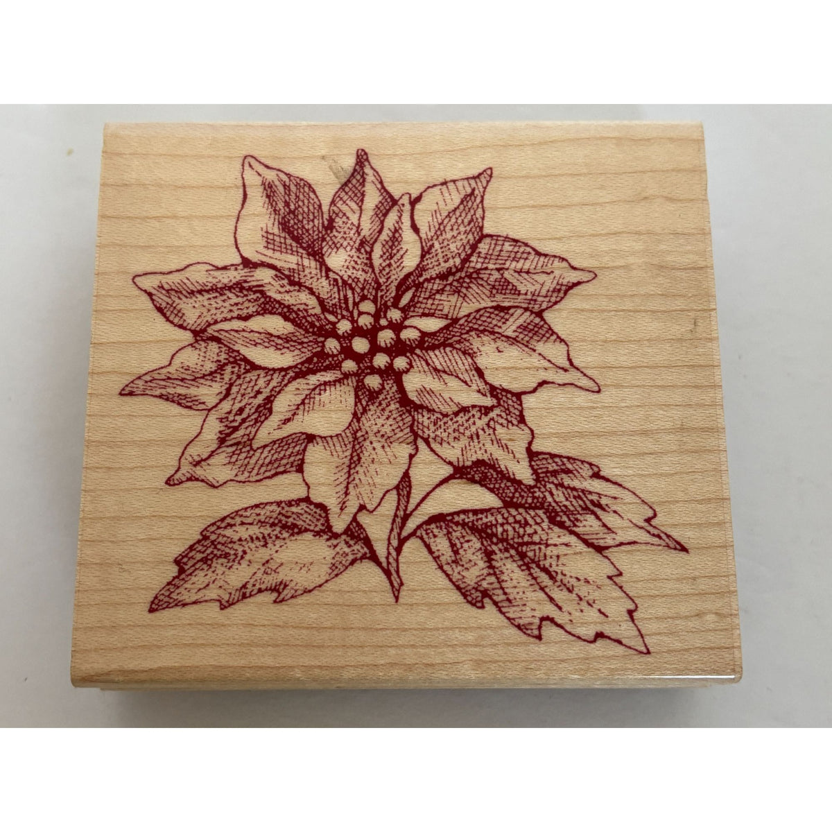 Hero Arts Rubber Stamp From The Vault Poinsettia Christmas Card Making Holidays