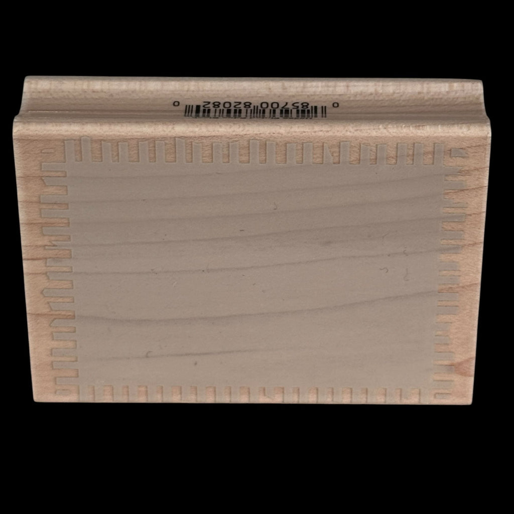 Hero Arts Rubber Stamp Fluted Edge Block Frame Rectangle Shape Background Craft Art Cardmaking