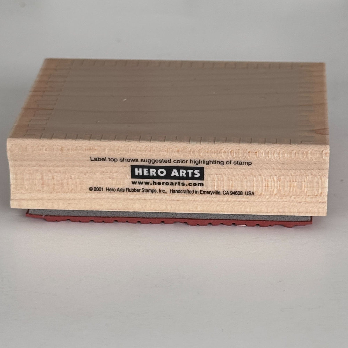 Hero Arts Rubber Stamp Fluted Edge Block Frame Rectangle Shape Background Craft Art Cardmaking
