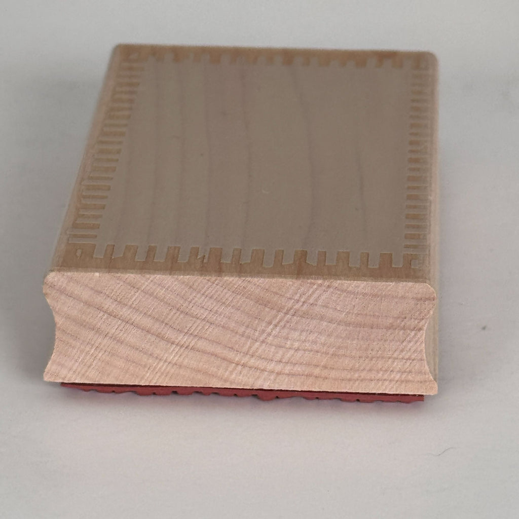 Hero Arts Rubber Stamp Fluted Edge Block Frame Rectangle Shape Background Craft Art Cardmaking