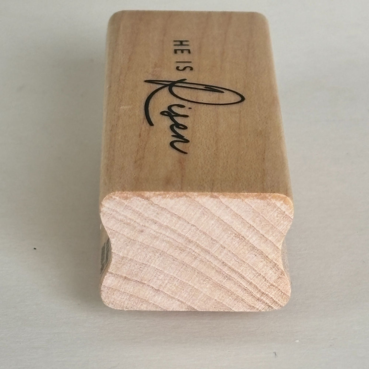 Stampabilities Rubber Stamp He Is Risen Easter Faith Christian Cardmaking Religious Craft Wood Mounted