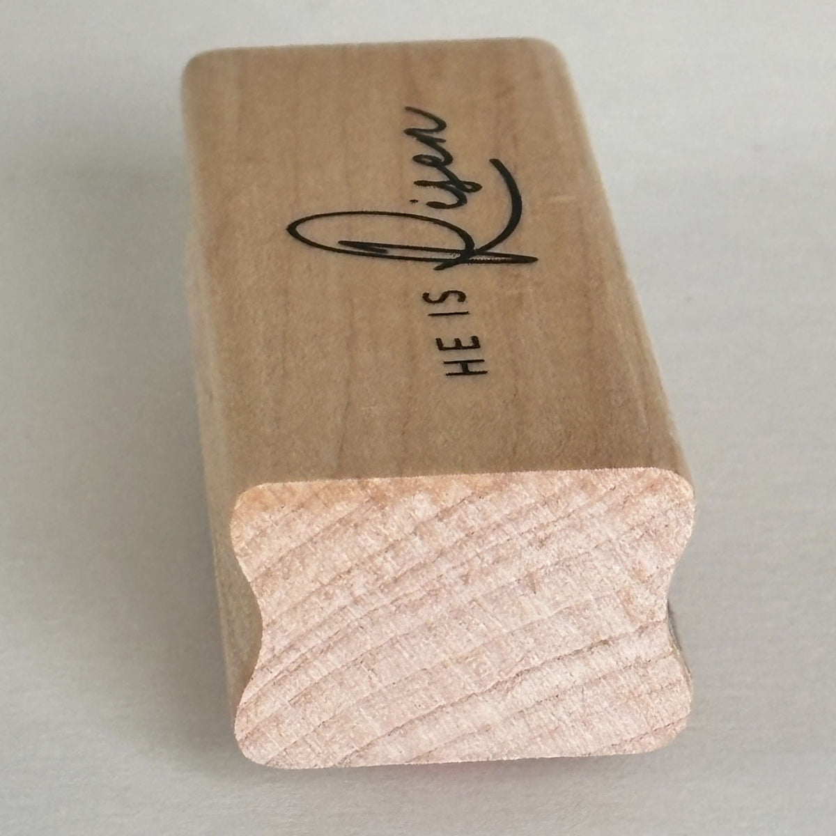 Stampabilities Rubber Stamp He Is Risen Easter Faith Christian Cardmaking Religious Craft Wood Mounted