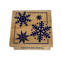 Hero Arts Rubber Stamp Snowflake Note Square Christmas Gift Tag Card Making