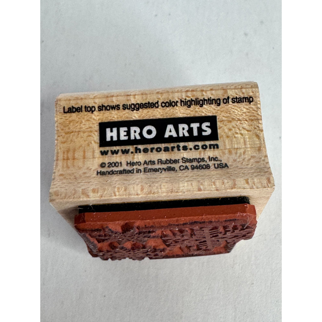 Hero Arts Rubber Stamp Snowflake Note Square Christmas Gift Tag Card Making