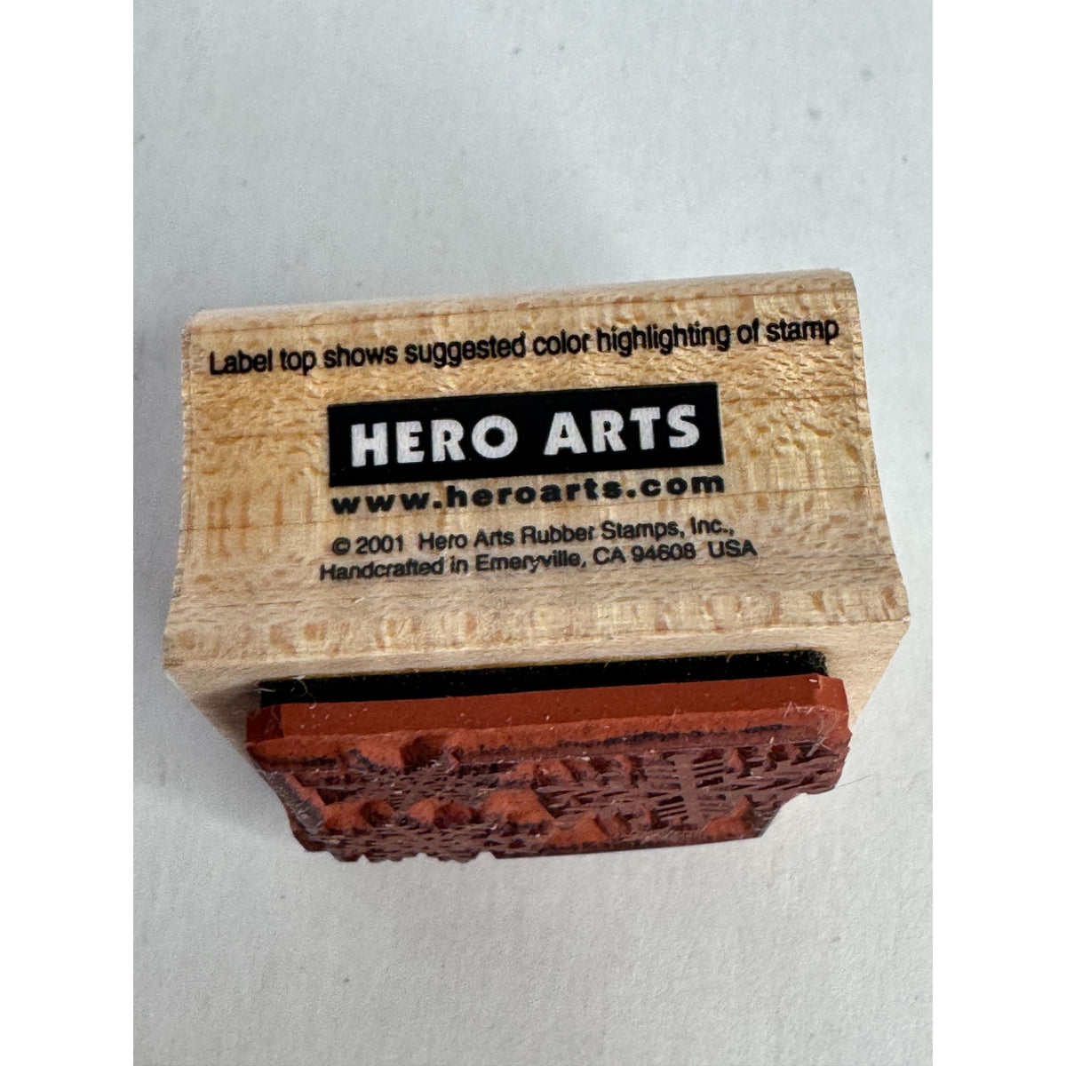 Hero Arts Rubber Stamp Snowflake Note Square Christmas Gift Tag Card Making