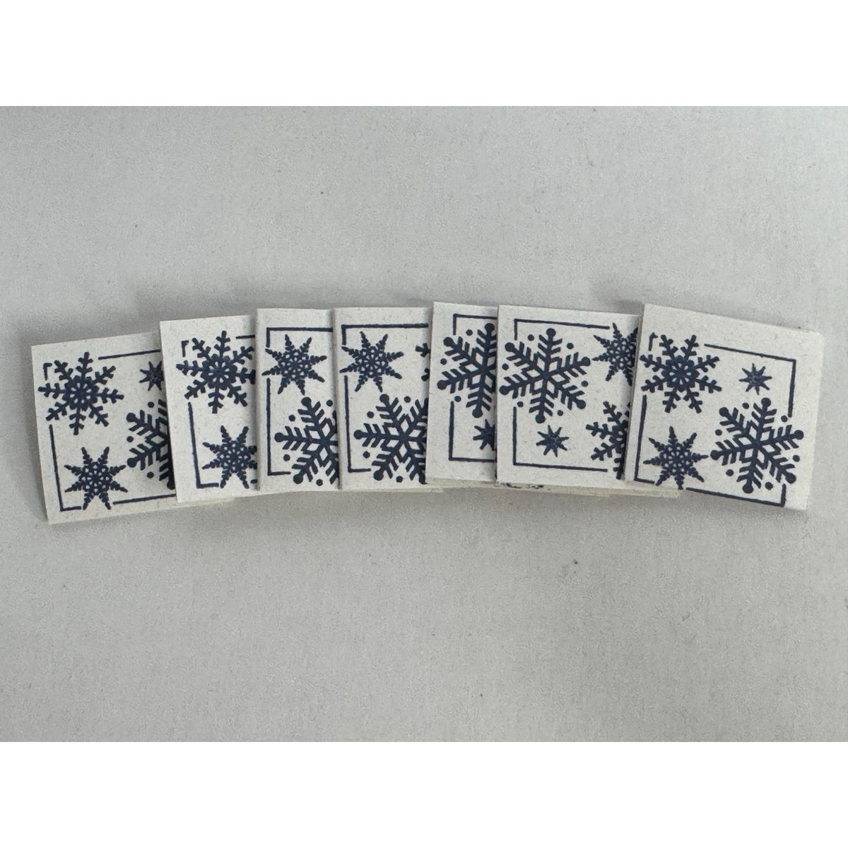 Hero Arts Rubber Stamp Snowflake Note Square Christmas Gift Tag Card Making