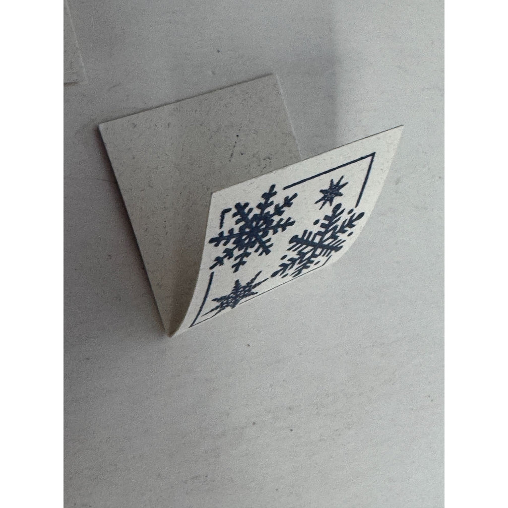 Hero Arts Rubber Stamp Snowflake Note Square Christmas Gift Tag Card Making