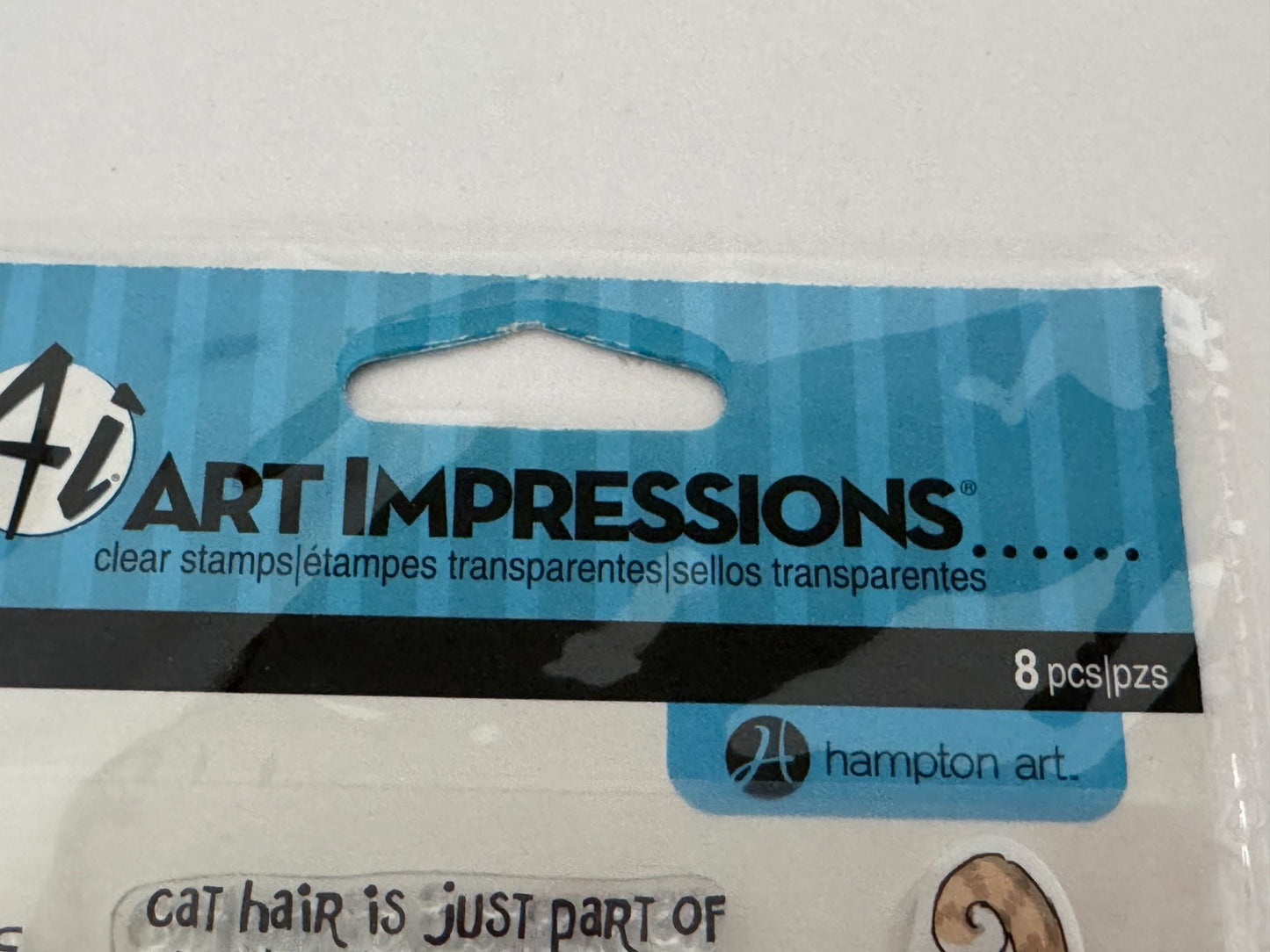 Art Impressions Clear Stamps Set Funny Cat Lady Puns OCD Obsessive Cat Disorder