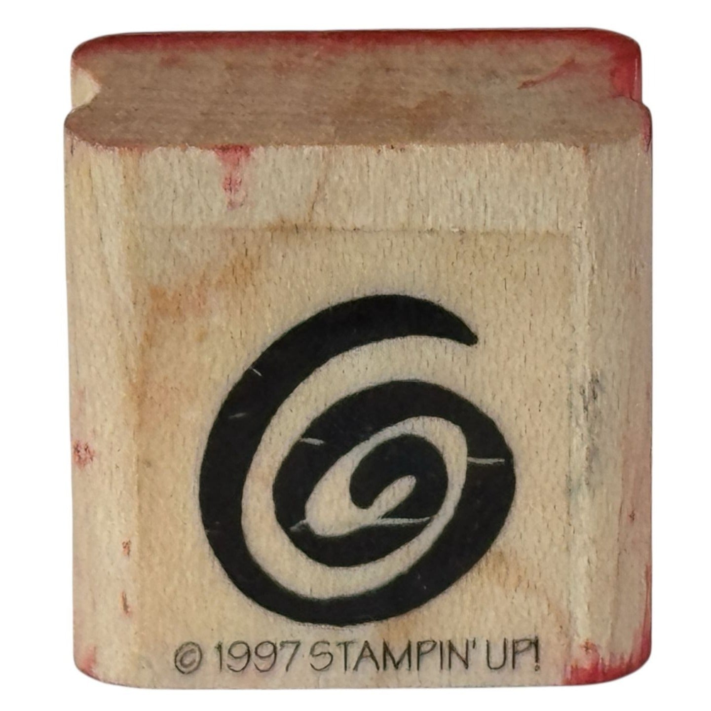 Stampin Up Rubber Stamp Spiral Pattern Party Celebration Card Making Background