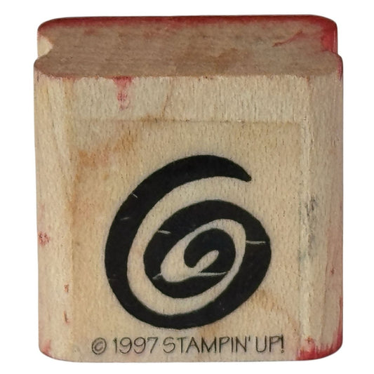 Stampin Up Rubber Stamp Spiral Pattern Party Celebration Card Making Background