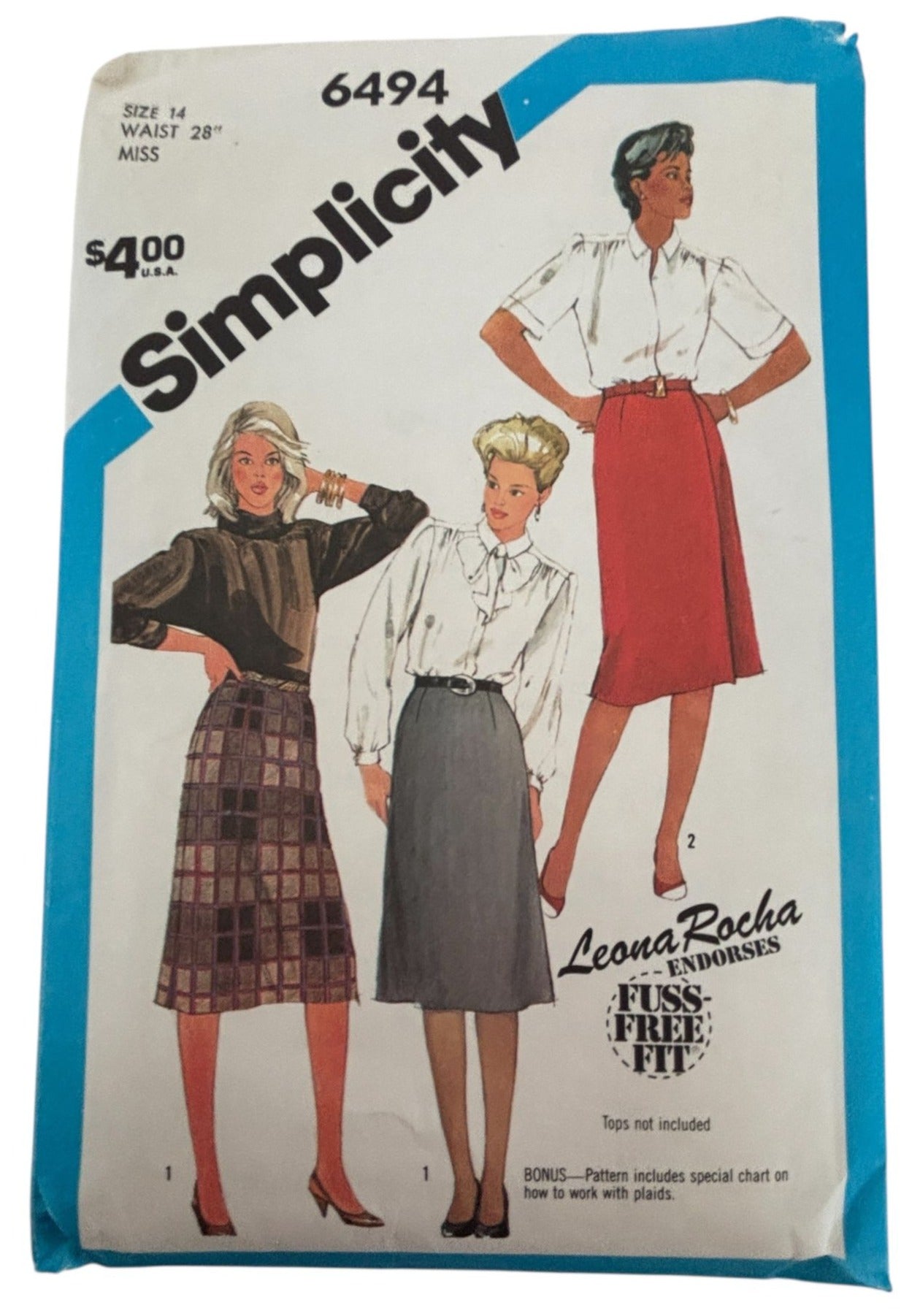 Simplicity Sewing Pattern 6494: Misses' Slim Skirt and Front-Wrap Skirt