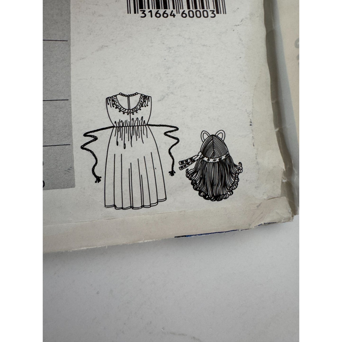 Vogue Sewing Pattern 8475 Miss Piggy Halloween Costume 1980s Girls 2-12 S M L UC