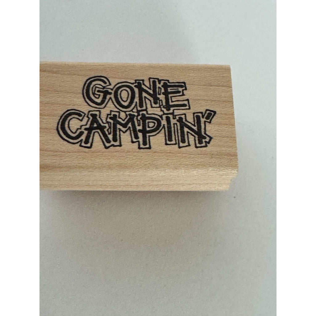 Imaginations Rubber Stamp Gone Campin Camping Outdoors Family Summer Vacation