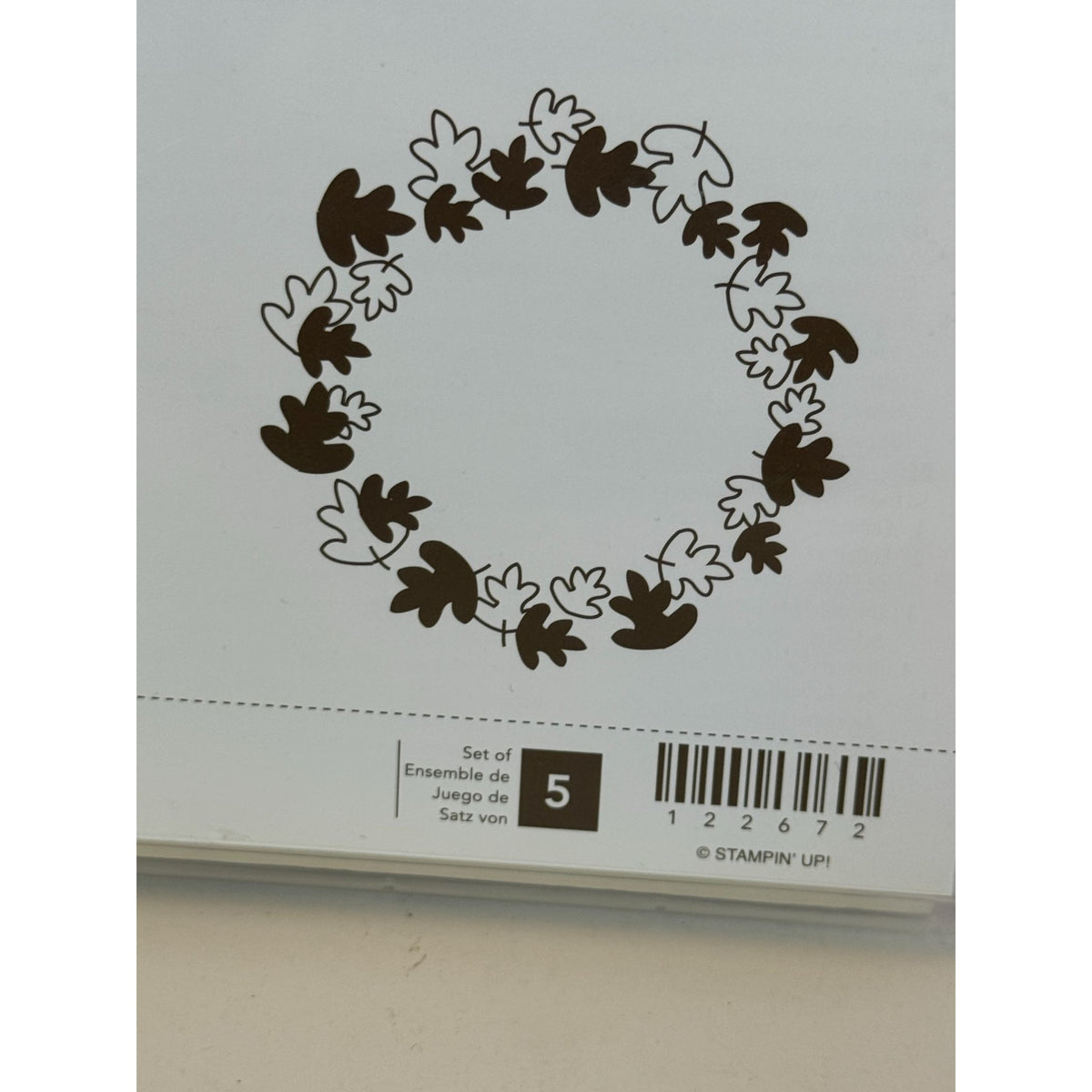 Stampin Up Clear Mount Rubber Stamps Warmest of Wishes Halloween Owl Fall Wreath