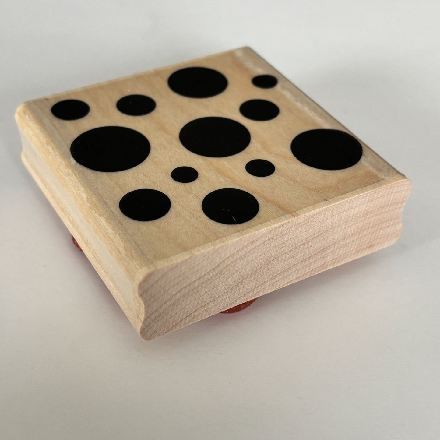 Impression Obsession Rubber Stamp Spots Dots Bubbles Cardmaking Wood Mounted Background Polka Dots D5049
