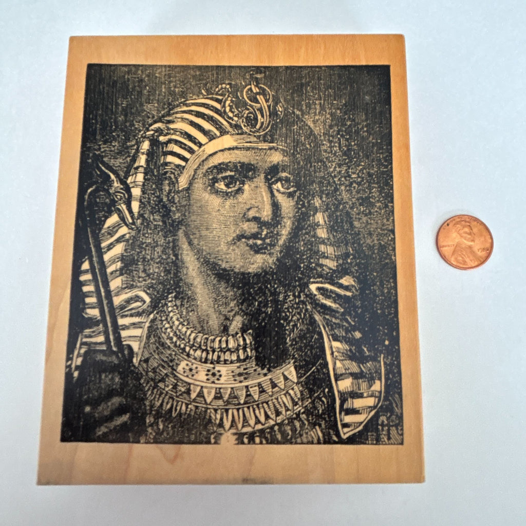 Stampland Rubber Stamp Egyptian Pharaoh Portrait Ancient History Ramesses II