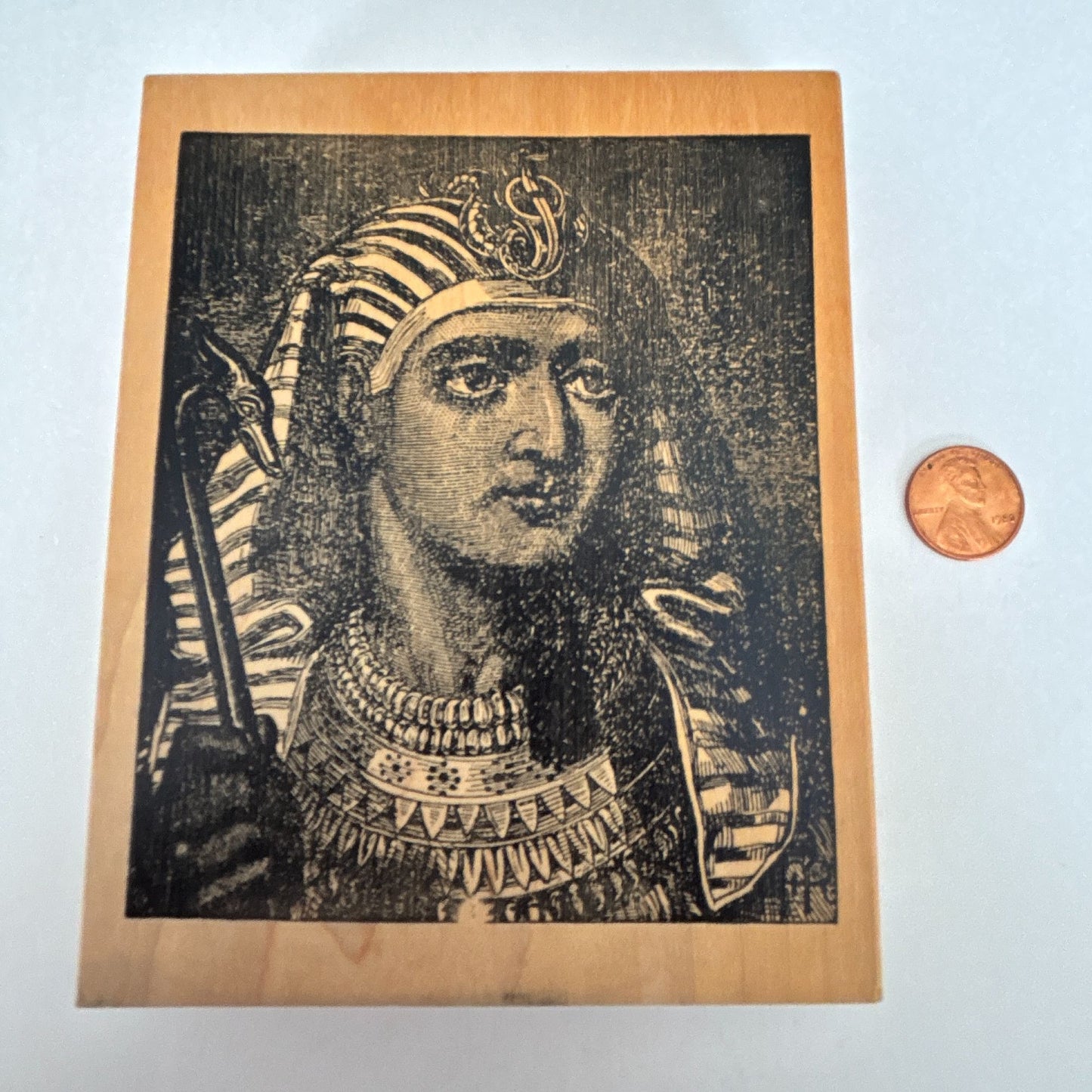 Stampland Rubber Stamp Egyptian Pharaoh Portrait Ancient History Ramesses II