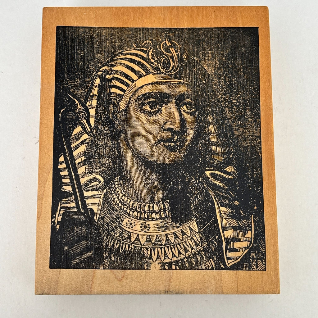 Stampland Rubber Stamp Egyptian Pharaoh Portrait Ancient History Ramesses II