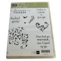 Stampin Up Cling Stamp Set First Sight Mothers Day Kindred Spirits Friendship Love Sentiments